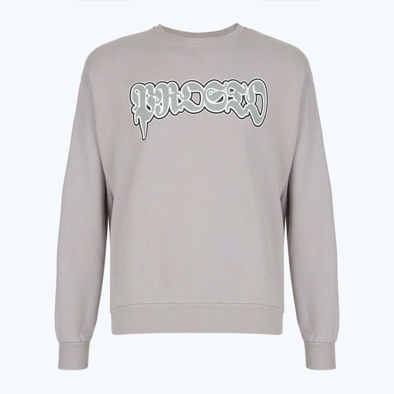 Herrenpullover PROSTO Graffiti washed gray