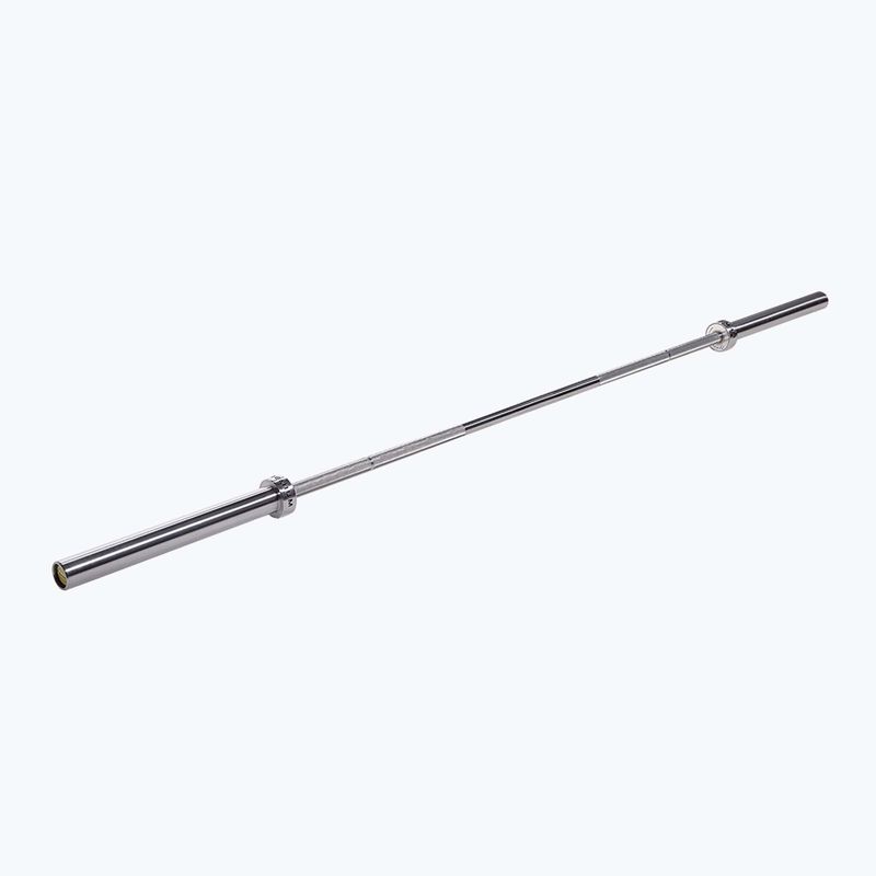 Olympiastange HMS GO900 + Hantelverschlüsse ZG1500 Silver Lock Jaw X2 Premium 2