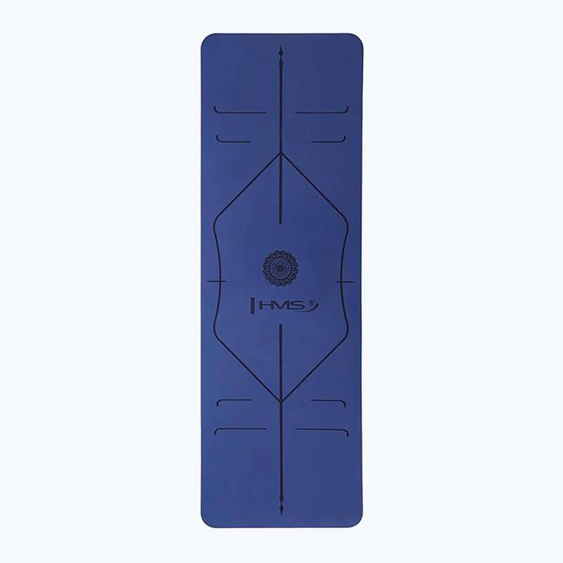 Yogamatte HMS YM10 8 mm dunkelblau