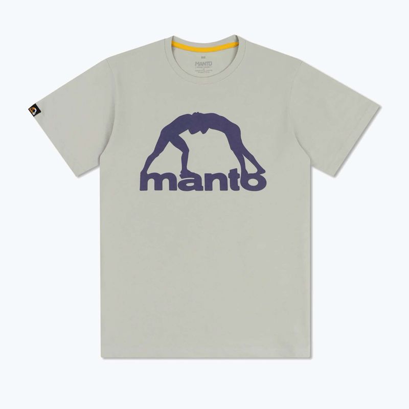 Herren T-Shirt MANTO Vibe 25 hellgrau/dunkellila