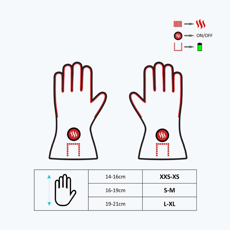 Glovii GLG grau beheizte Handschuhe 9
