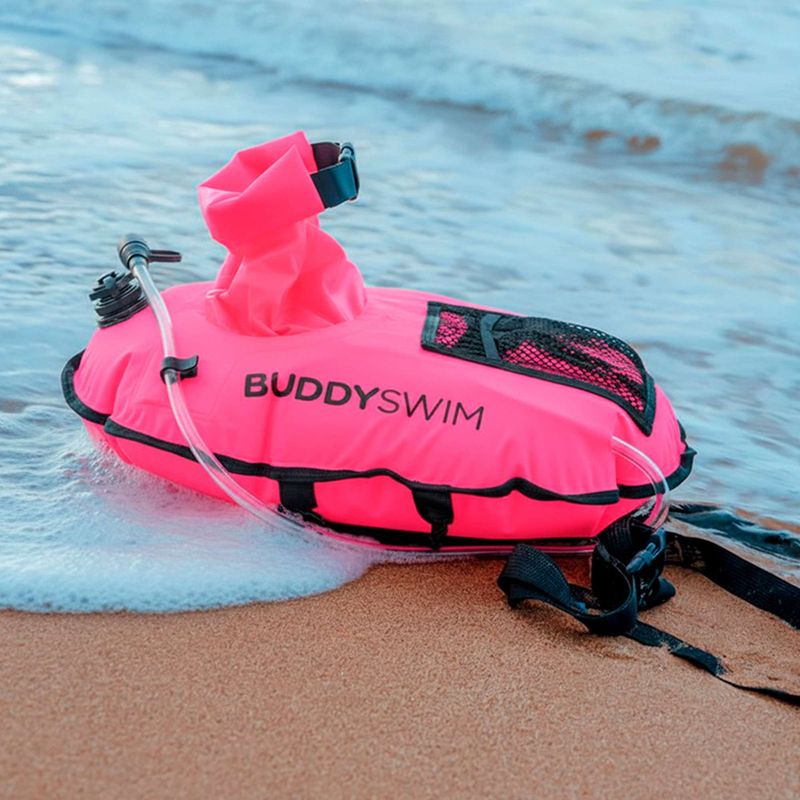 Sicherungsboje Buddyswim Hydrastation Pro 10 l pink 5