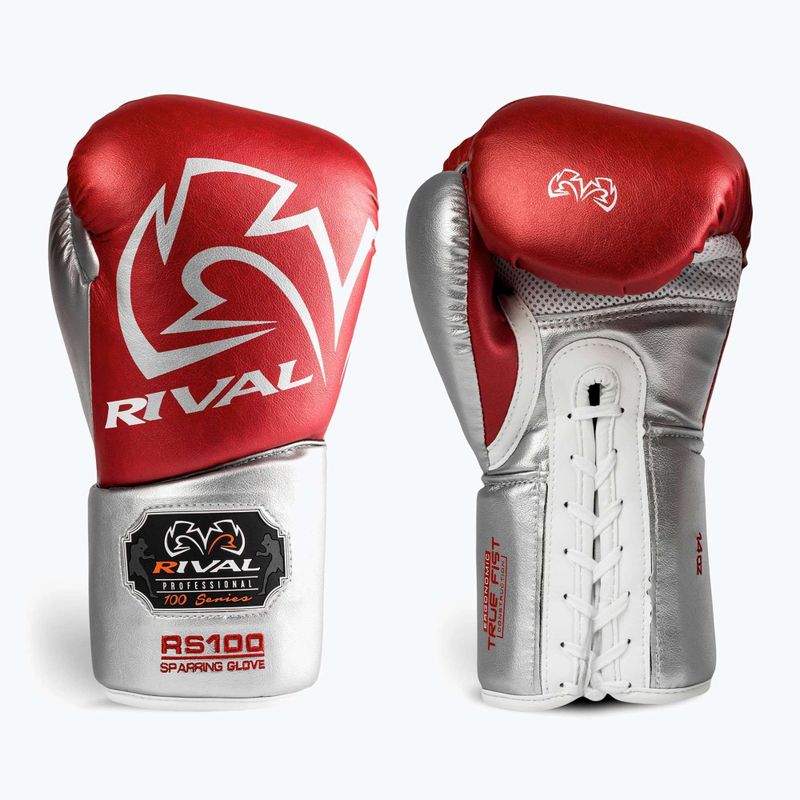 Boxhandschuhe Rival RS100 Professional red/silver