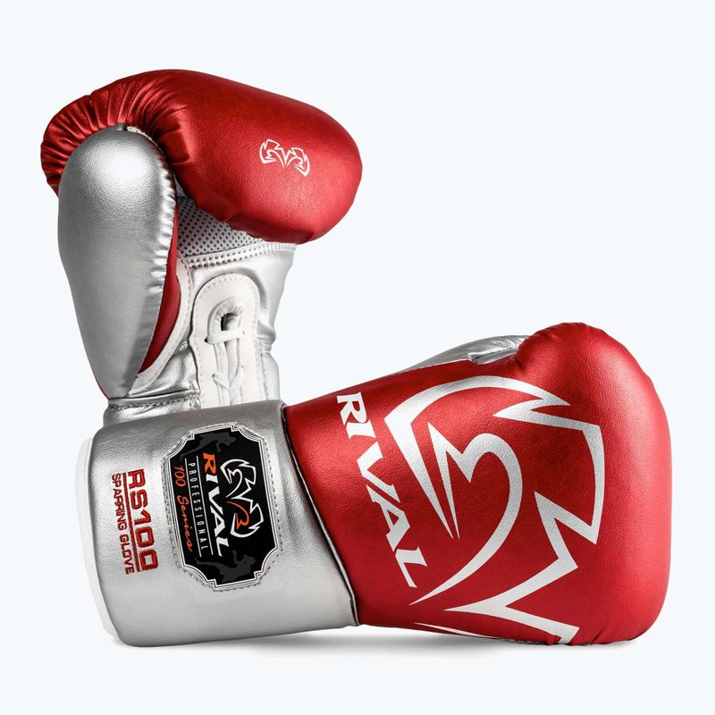 Boxhandschuhe Rival RS100 Professional red/silver 2