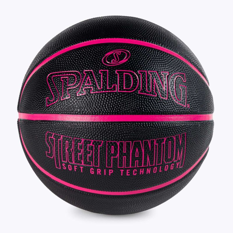 Spalding Phantom Basketball schwarz und rosa 84385Z 2
