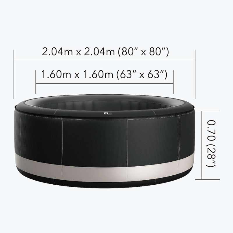 Pool mit Hydromassage 6-Personen MSpa Premium Super Camaro schwarz 14