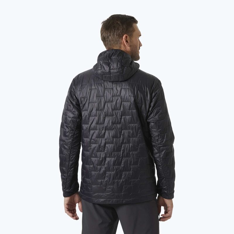 Herren Helly Hansen Lifaloft Hooded Insulator Hybridjacke schwarz matt 2