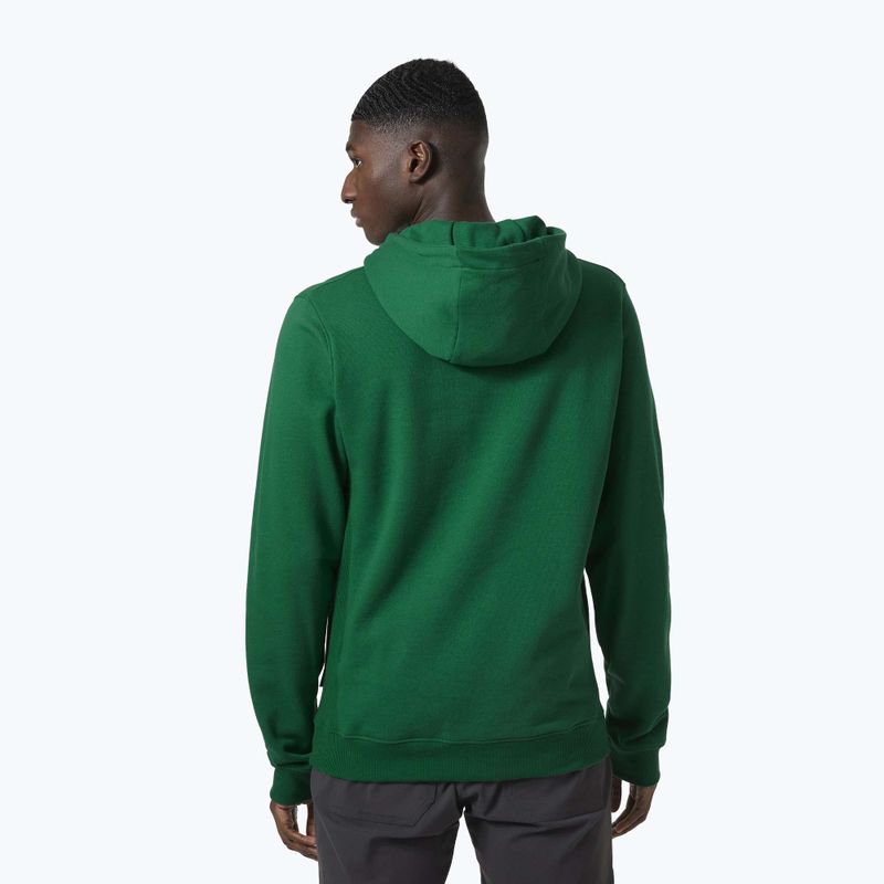 Herren-Trekking-Sweatshirt Helly Hansen F2F Organic Cotton Hoodie malachite 2