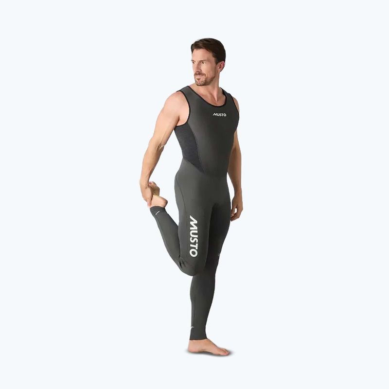Herren Schwimm-Neoprenanzug Musto Flexlite Dynamic 2 mm Long John dark grey 8