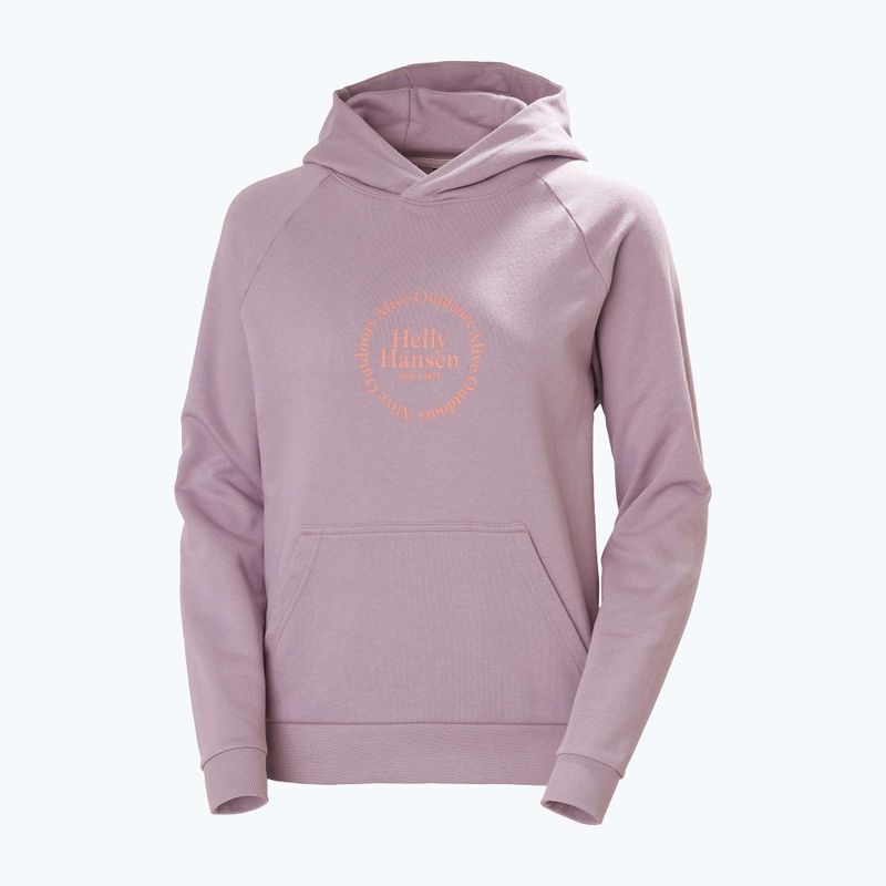 Hoodie Damen Helly Hansen Core Graphic Hoodie purple clay 4