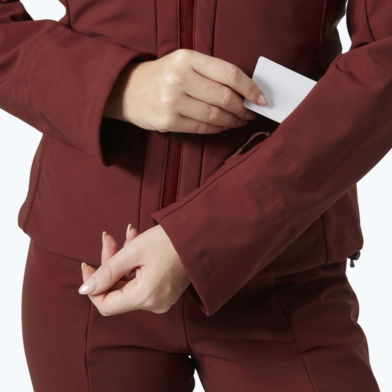 Damen-Skijacke Helly Hansen Avanti 3-In-1 Softshell Jacket mars red 4