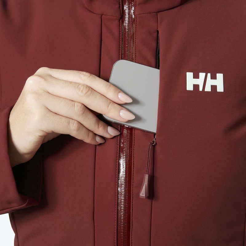 Damen-Skijacke Helly Hansen Avanti 3-In-1 Softshell Jacket mars red 5