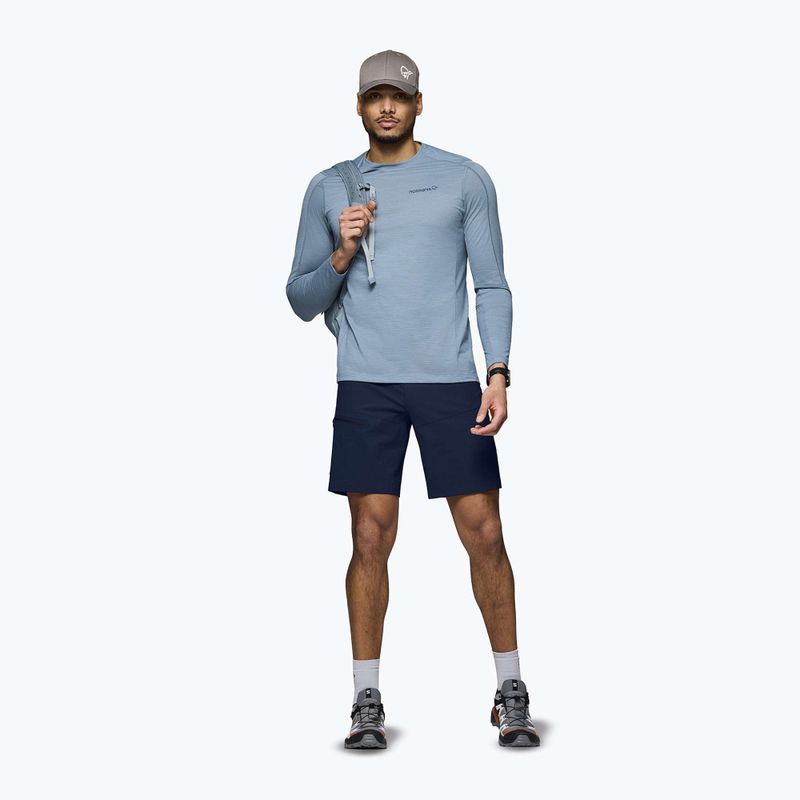 Herren-Trekkingshorts NORRONA Falketind Flex 1 Light indigo night 2