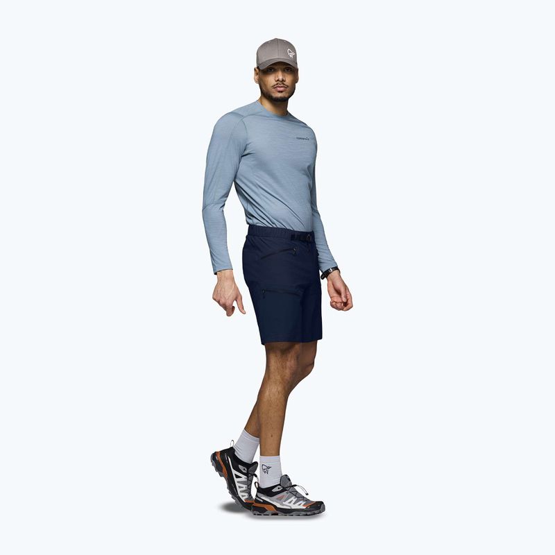 Herren-Trekkingshorts NORRONA Falketind Flex 1 Light indigo night 4