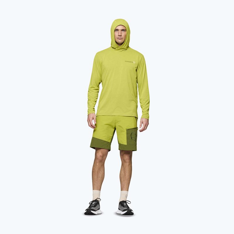 Herren-Trekkingsweatshirt NORRONA Femund Tech Hood golden lime 2