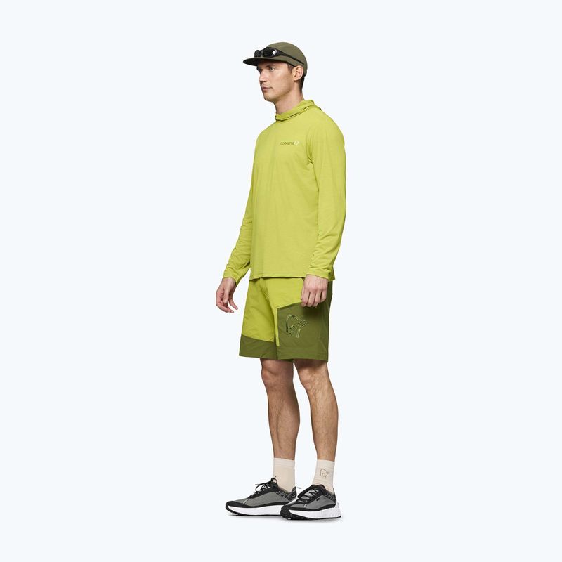 Herren-Trekkingsweatshirt NORRONA Femund Tech Hood golden lime 5