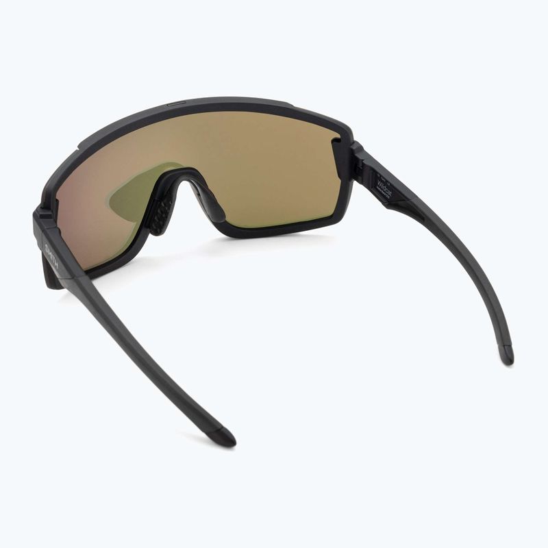 Sonnenbrille Smith Wildcat matte black/chromapop red mirror 3