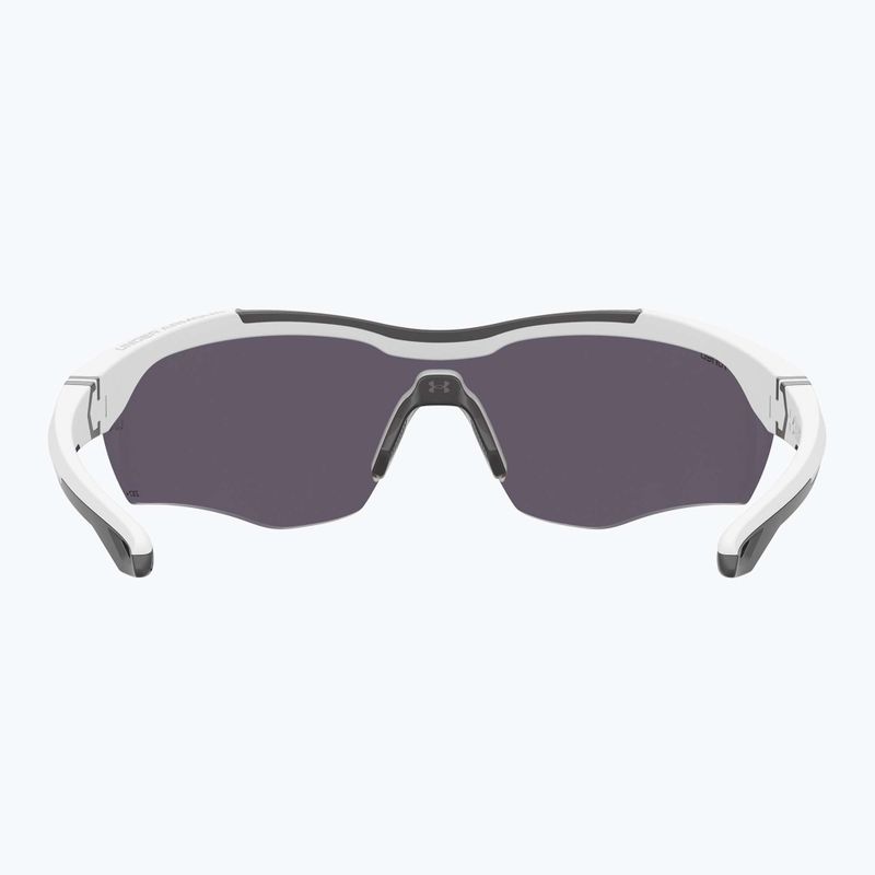 Herren Under Armour Yard Pro matte weiß/orange mehrschichtige oleophobe Sonnenbrille 4