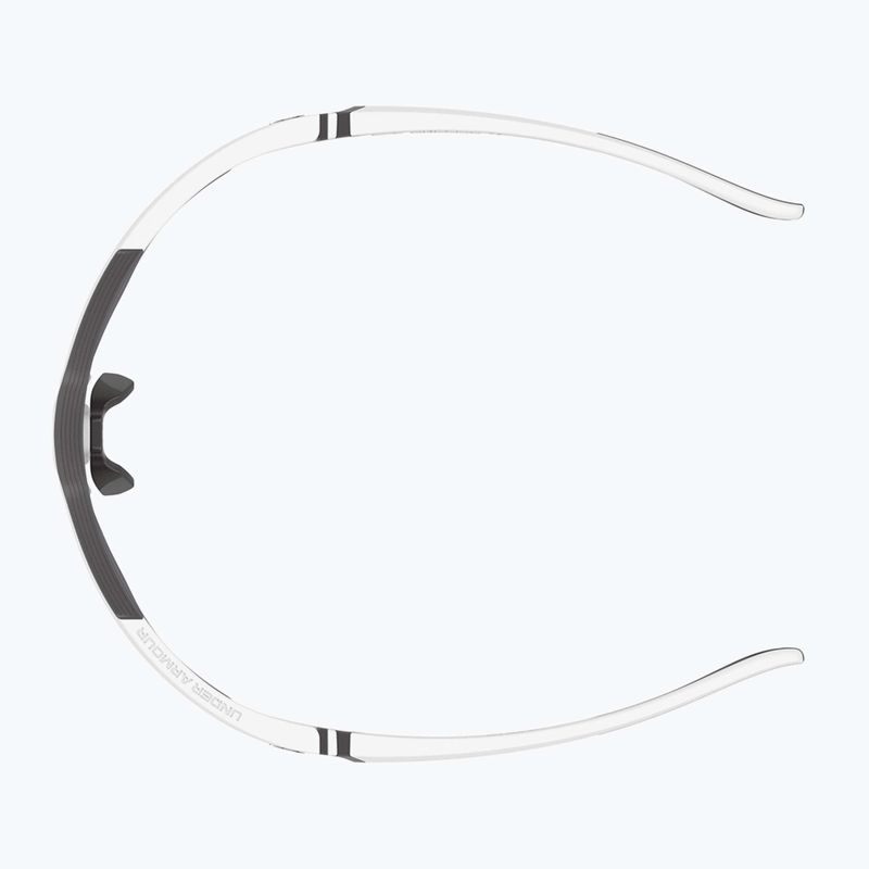 Herren Under Armour Yard Pro matte weiß/orange mehrschichtige oleophobe Sonnenbrille 5