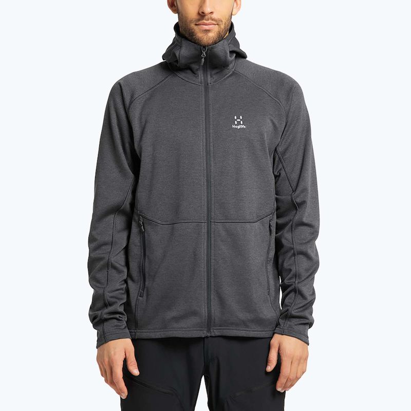 Herren-Trekking-Sweatshirt Haglöfs Velum Hood grau 605069