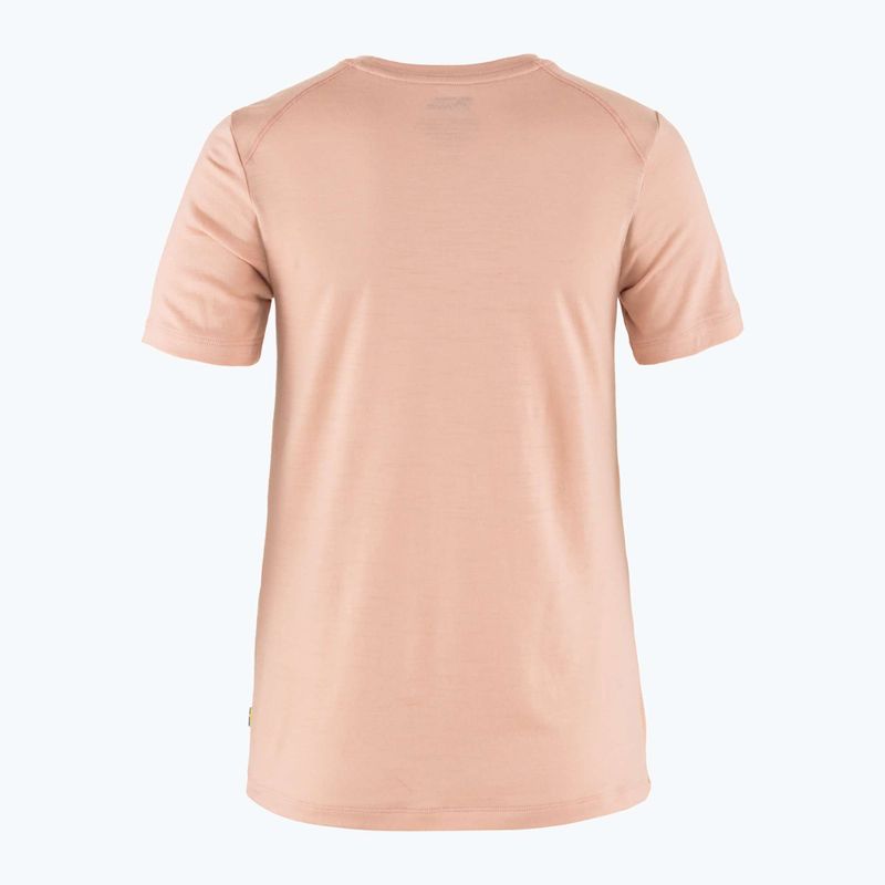 Trekking-Shirt Damen Fjällräven Abisko Wool Fox chalk rose/ port 2