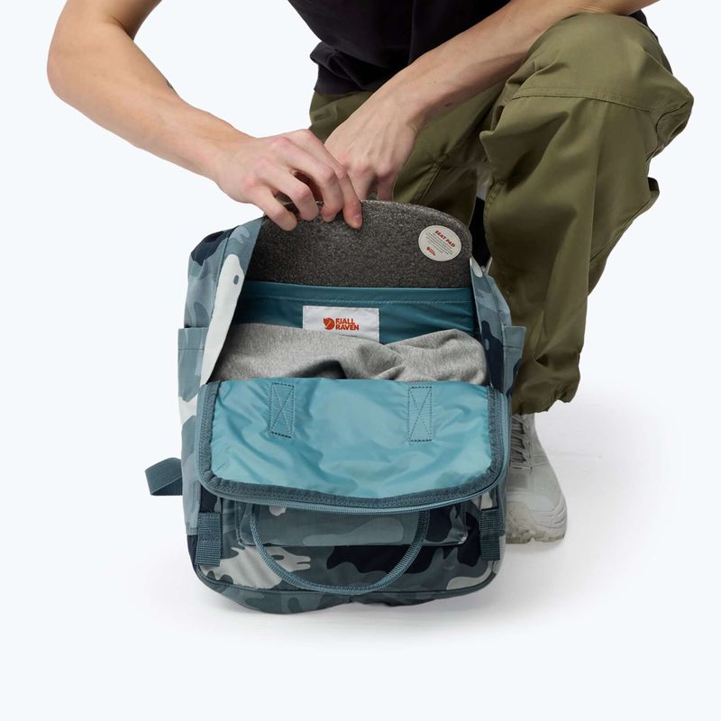 Stadtrucksack Fjällräven Kanken Graphics 16 l nimbus blue/hidden animals 4