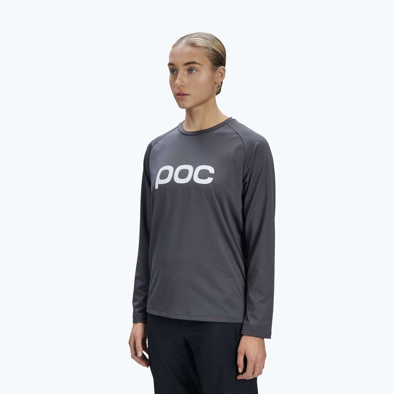 Fahrrad-Longsleeve Damen POC Reform Enduro Jersey sylvanite grey