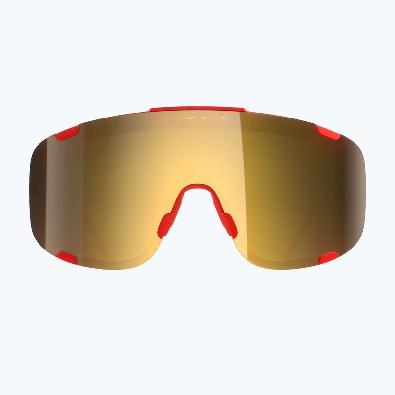 Sonnenbrille POC Devour prismane red/clarity road/Paartly sunny gold 2