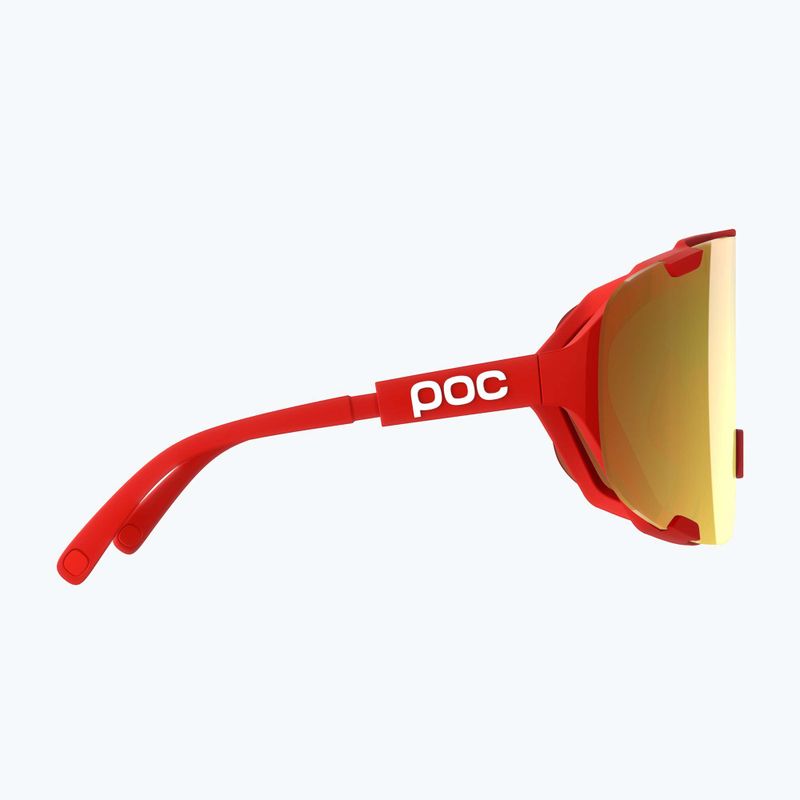 Sonnenbrille POC Devour prismane red/clarity road/Paartly sunny gold 4