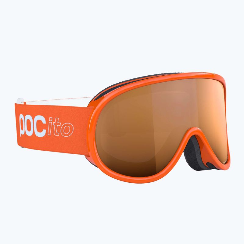 Kinder-Skibrille POC POCito Retina Jr S2 fluorescent orange/partly sunny light orange 5