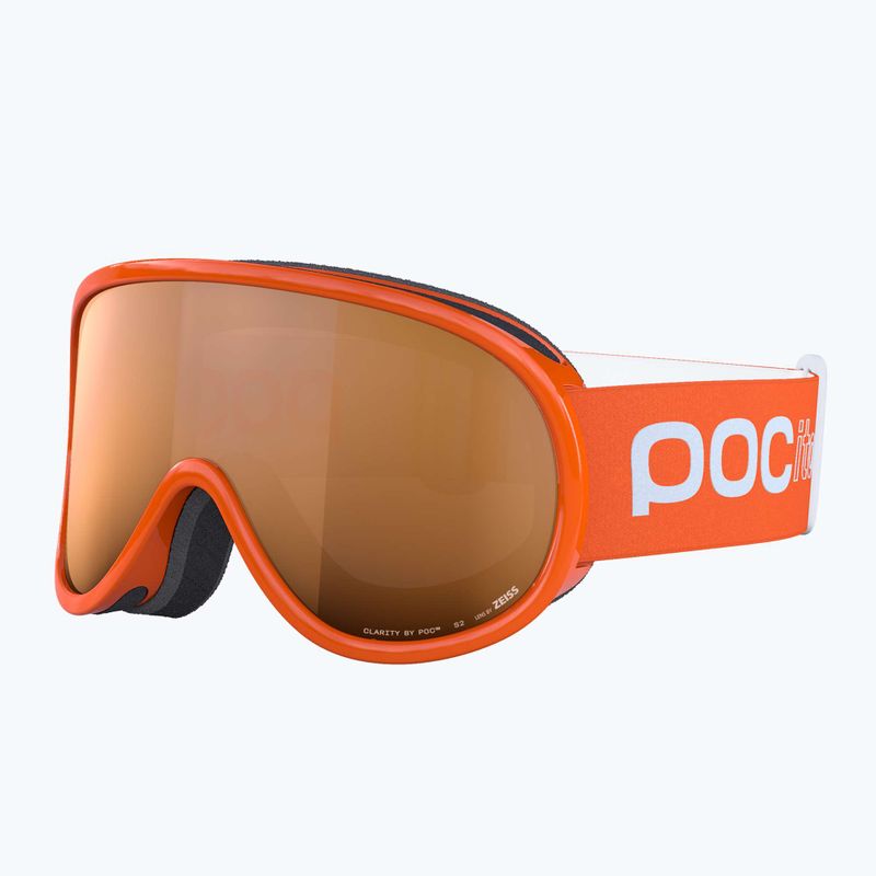 Kinder-Skibrille POC POCito Retina Jr S2 fluorescent orange/partly sunny light orange 6