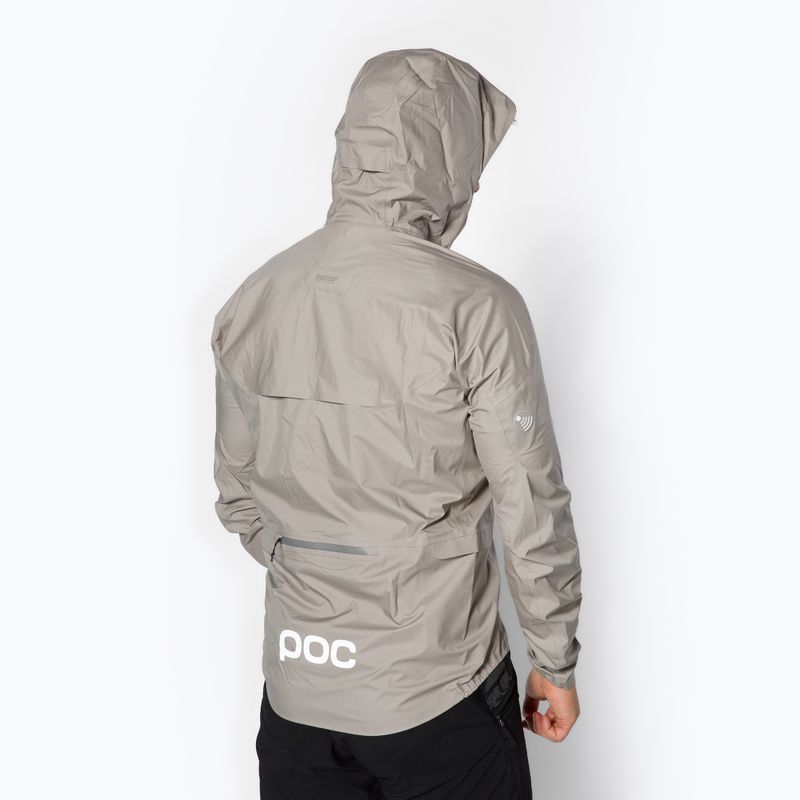 Fahrradjacke für Männer POC Signal All-weather moonstone grey 4
