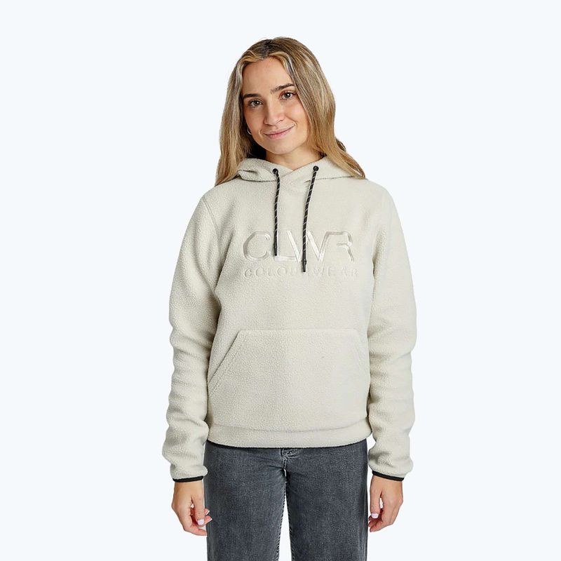 Hoodie Damen Colourwear Teddy Hood 2.0 light beige 5