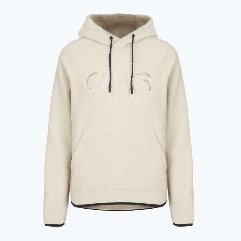 Hoodie Damen Colourwear Teddy Hood 2.0 light beige