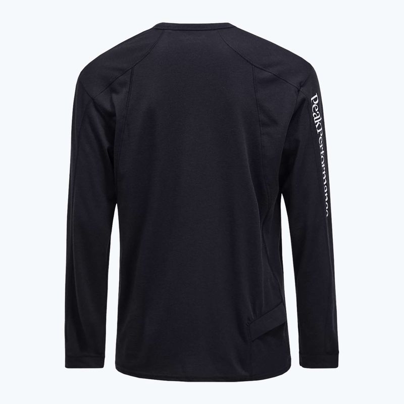 Men's Peak Performance Trail Wollmischung Longsleeve schwarz 2