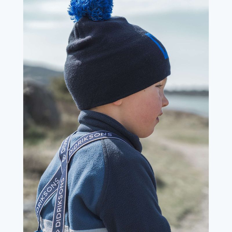 Didriksons Monte Half Button Kinder Fleece-Sweatshirt Wolke blau 14