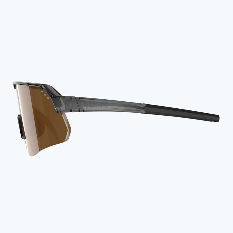 Tripoint 001 Treriksroset TRI-X Polarized glänzend schwarz/braun/silberne Spiegel Sonnenbrille 3