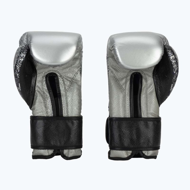 Boxhandschuhe Cleto Reyes Velcro SPaarring silver/black 3