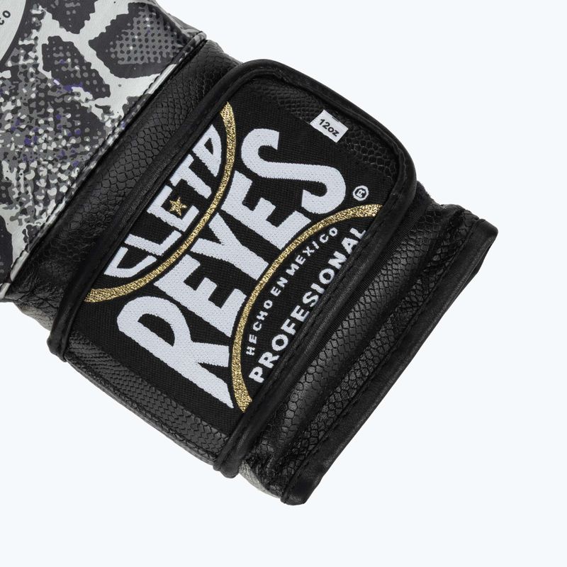 Boxhandschuhe Cleto Reyes Velcro SPaarring silver/black 6