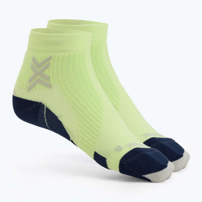 Men's X-Socks Run Perform Knöchelsocken neolime/x schwarz