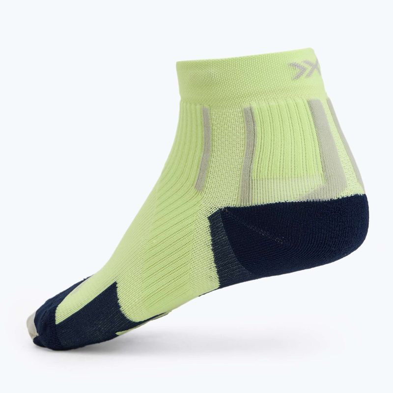 Men's X-Socks Run Perform Knöchelsocken neolime/x schwarz 2