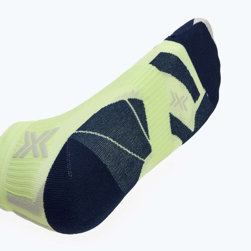 Men's X-Socks Run Perform Knöchelsocken neolime/x schwarz 4