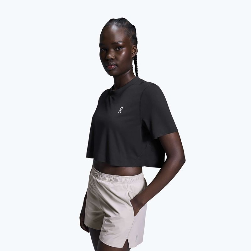Damen-Trainings-T-Shirt On Train-T Crop black 4