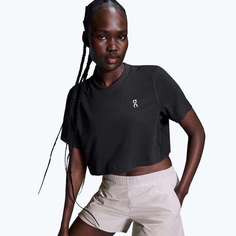 Damen-Trainings-T-Shirt On Train-T Crop black 6