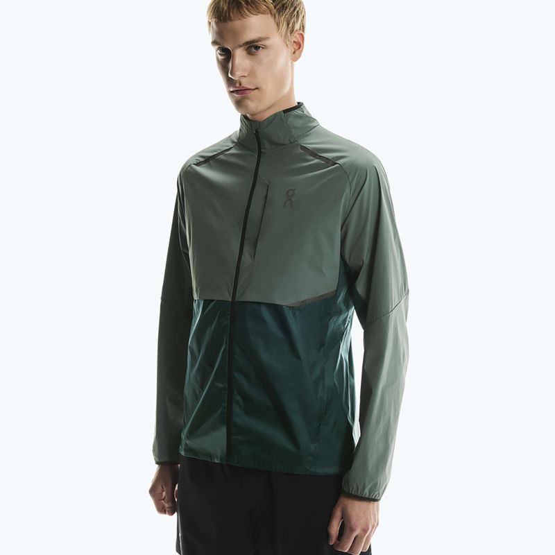 Men's On Weather spirulina/olive Laufjacke 4