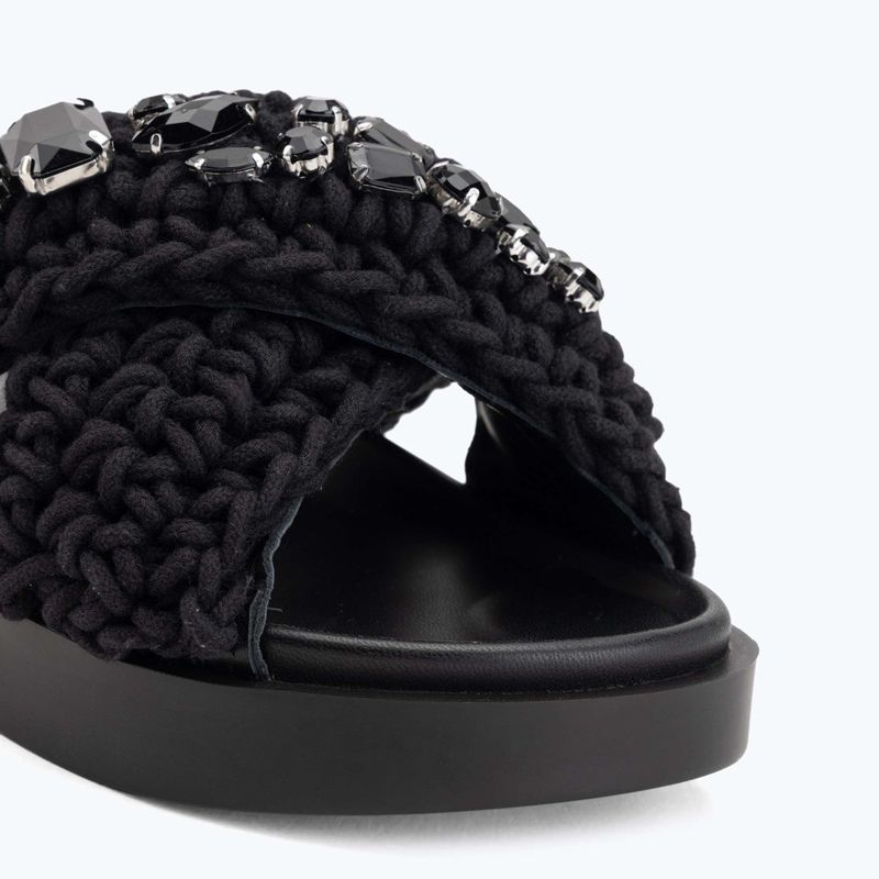 Schlappen Damen INUIKII Woven Stones black 7