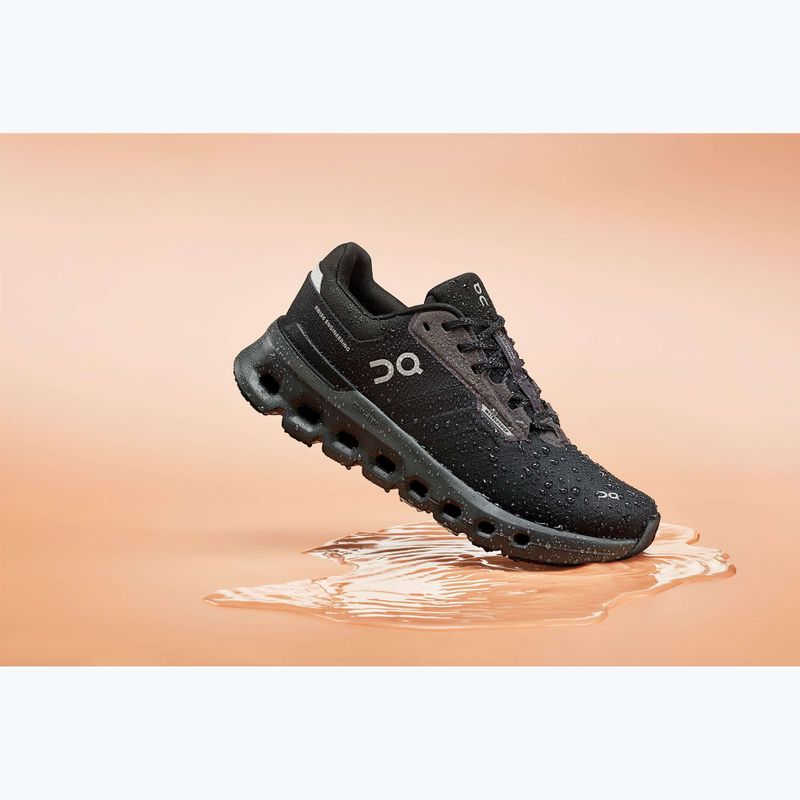 Herren On Cloudrunner 2 Wasserdichte magnet/schwarz Laufschuhe 8