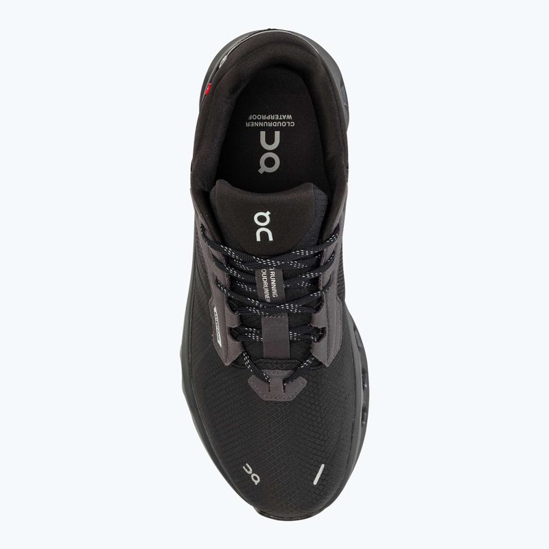 Herren On Cloudrunner 2 Wasserdichte magnet/schwarz Laufschuhe 5