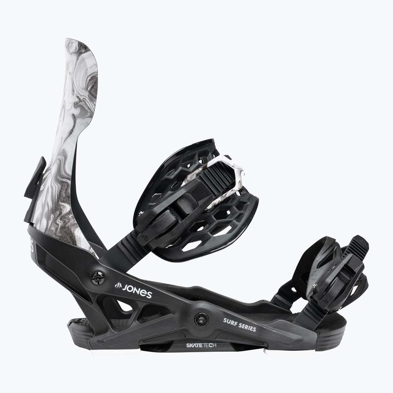 Herren Snowboardbindungen Jones Meteorite surf series black 2
