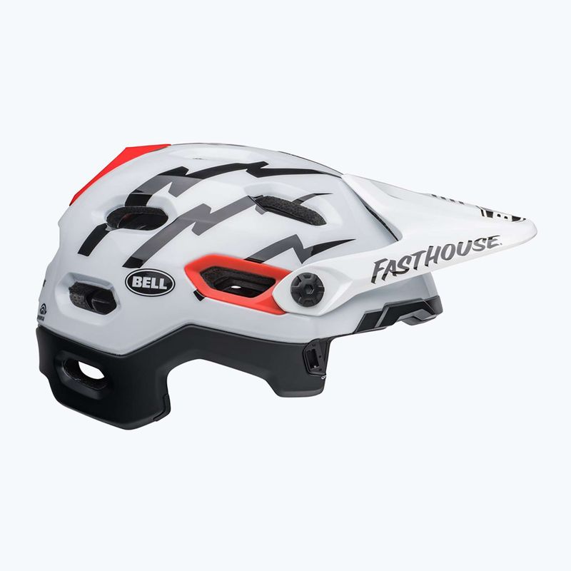 Bell Fahrradhelm FF Super DH MIPS Spherical fasthouse matt glänzend schwarz/weiss 3
